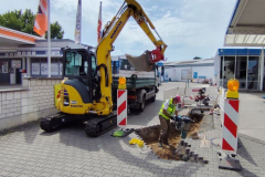 Kabelumlegung mit Kabelzug