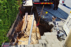 Kabelumlegung mit Kabelzug